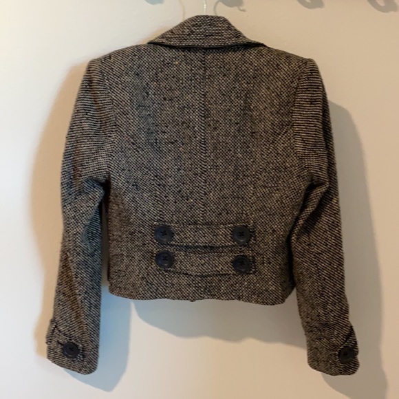 Cabi Tweed Lined Jacket Blazer Crop Boxy Sz 2 - Picture 2 of 4